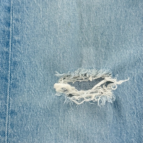 Levi’s 501 Women’s High Rise Distressed Straight Leg Jeans W24 L30 Button Fly - Picture 10 of 12